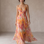 Giselle | Maxi Vestido Urokliwy com Padrão Floral