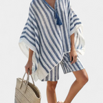 Salomé - Conjunto Listrado Blusa e Calções