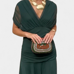 Alondra | Vestido Floral Longo com Decote em V