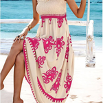 Martina | Vestido maxi com estampado artístico
