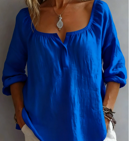 Sherri™ | Blusa elegante com decote quadrado