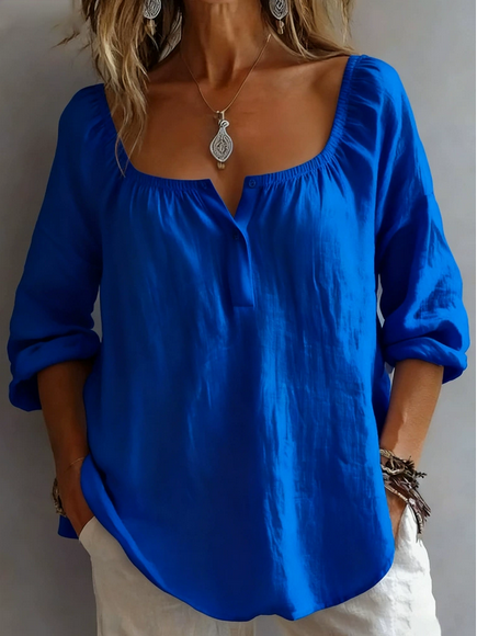 Sherri™ | Blusa elegante com decote quadrado