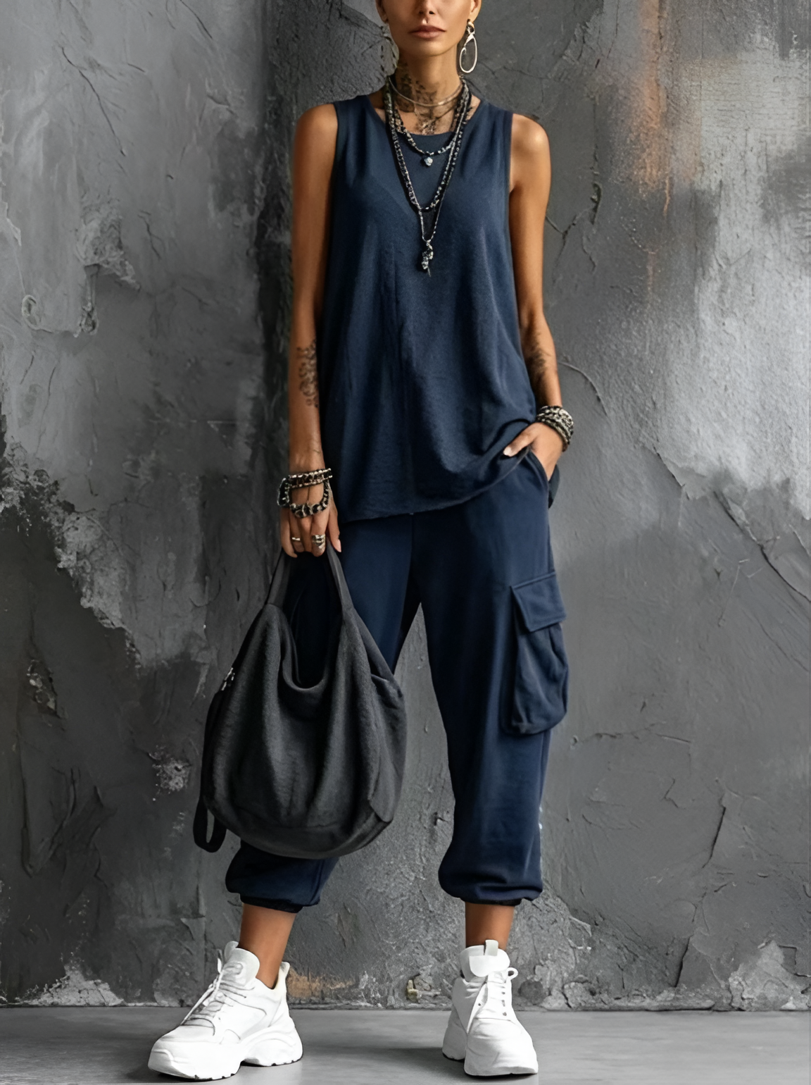 Noemi | Conjunto casual do conforto urbano
