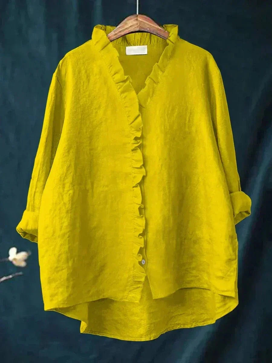 Eline | Blusa de Linho Elegante para o Verão