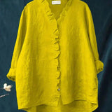 Eline | Blusa de Linho Elegante para o Verão