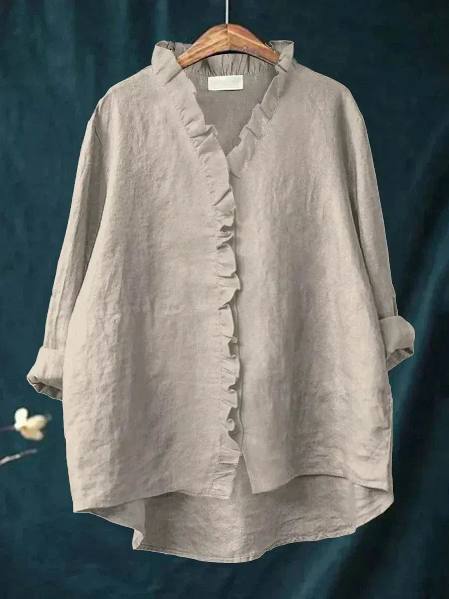Eline | Blusa de Linho Elegante para o Verão