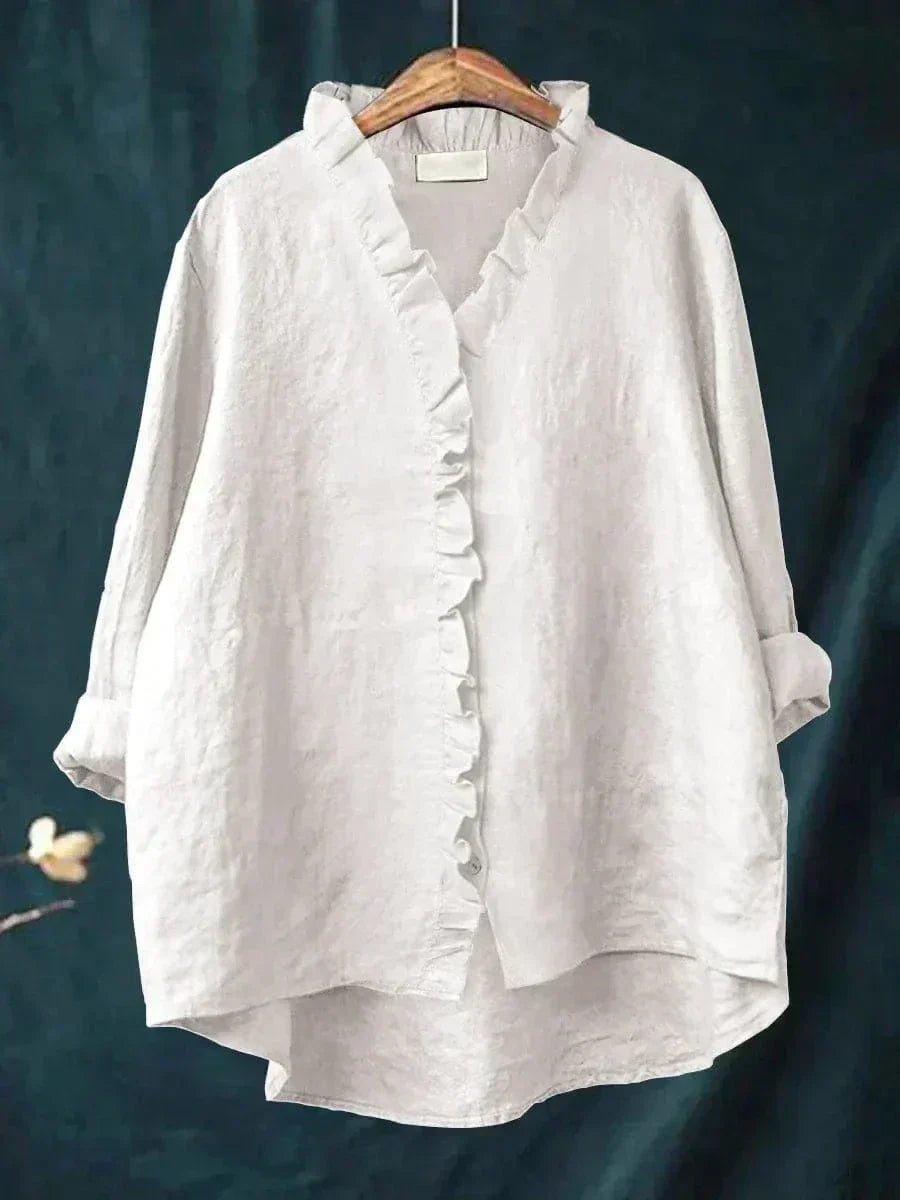 Eline | Blusa de Linho Elegante para o Verão