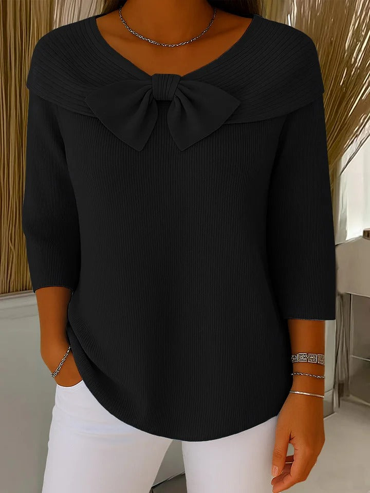 Trinidad | Camisola com Laço e Gola Redonda - 6