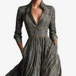 Manuelle | Vestido xadrez Chic
