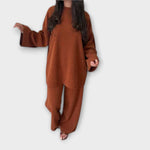 Ingrid - Conjunto Plus Size Acanalado