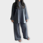Ingrid - Conjunto Plus Size Acanalado