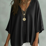 Margot™ | Camisa de denim com decote em V