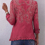 Karine | Casaco de Cashmere Rosa com Rendas