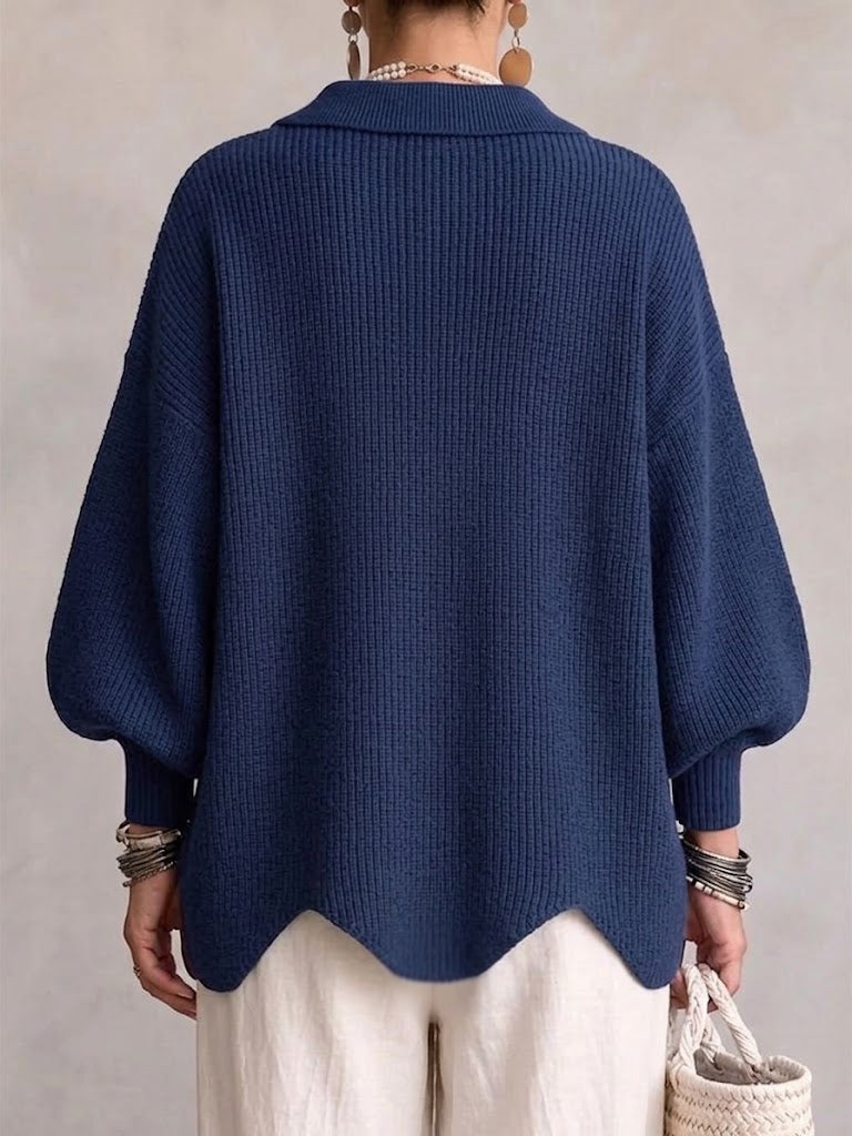 Victoire | Cardigan oversized com grandes botões dourados