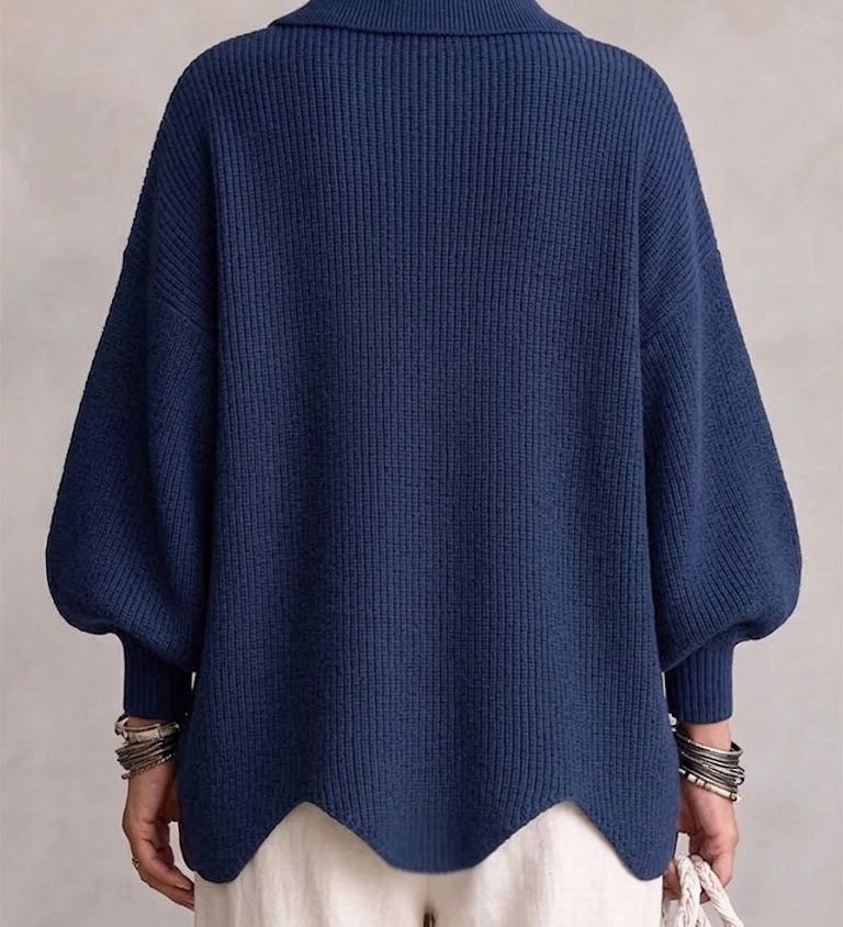Victoire | Cardigan oversized com grandes botões dourados