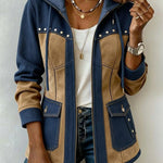 Camila | Casaco com capuz estilo patchwork