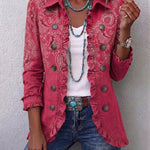 Karine | Casaco de Cashmere Rosa com Rendas