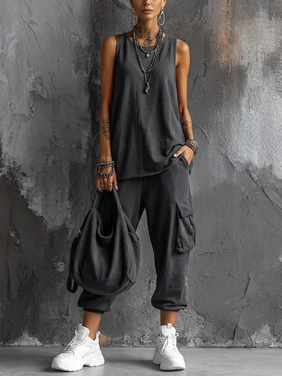 Valentina | Conjunto Casual Macio com Bolsos