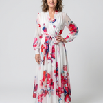 Manon | Vestido maxi de mangas longas floral