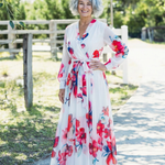 Manon | Vestido maxi de mangas longas floral