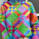 Noëlle | Pullover de gola alta colorido