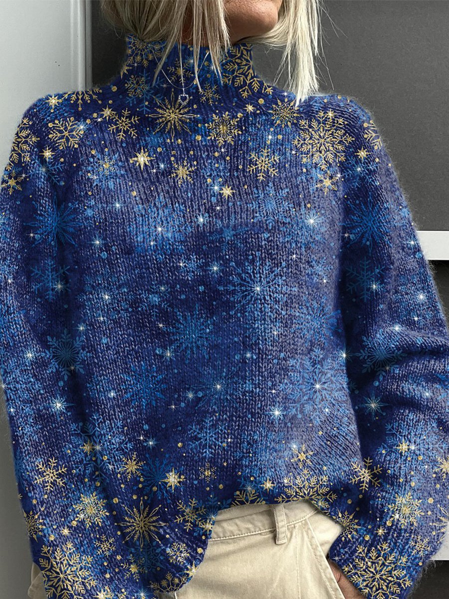 Noëlle | Pullover de gola alta colorido