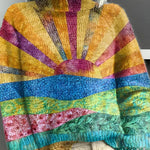 Noëlle | Pullover de gola alta colorido