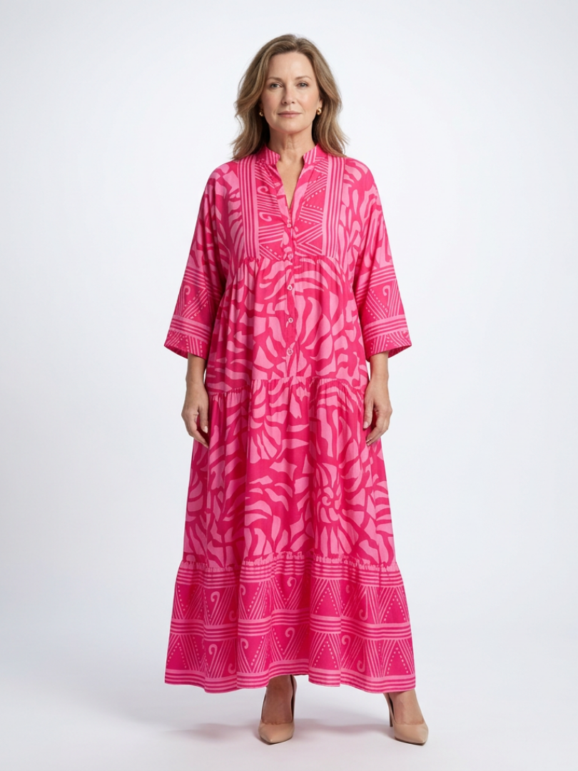 Amandine | Vestido Midi com Botões