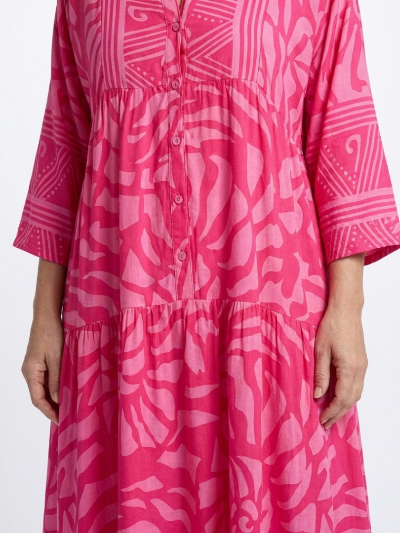 Amandine | Vestido Midi com Botões