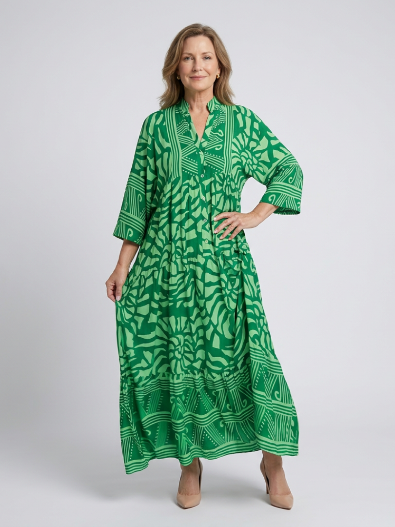 Amandine | Vestido Midi com Botões