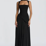 ZAFIRA | Vestido longo efeito laqueado