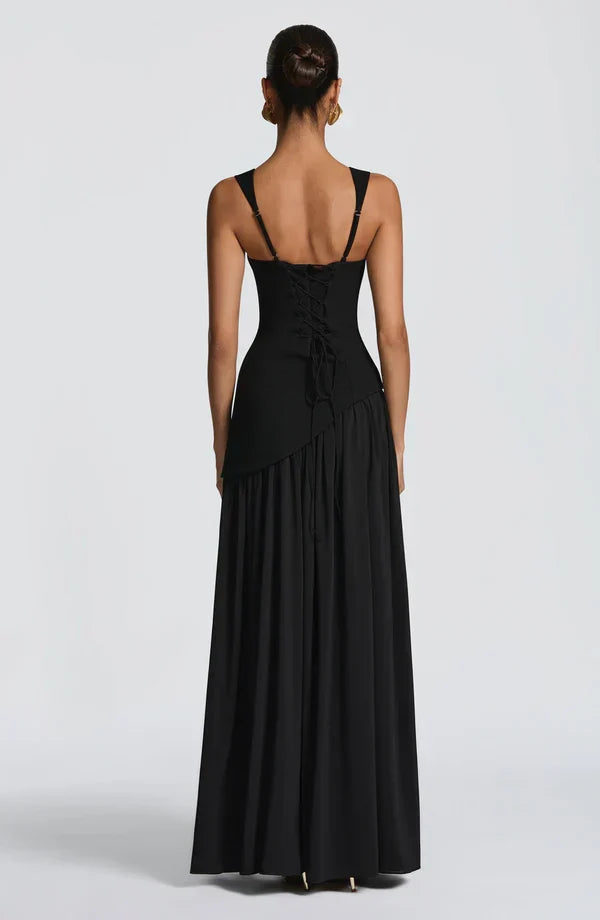 ZAFIRA | Vestido longo efeito laqueado