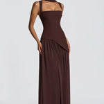 ZAFIRA | Vestido longo efeito laqueado