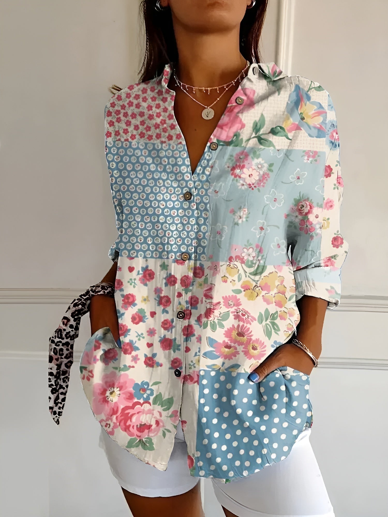 Kaitlyn™ | Chemisier floral fluido 1+1