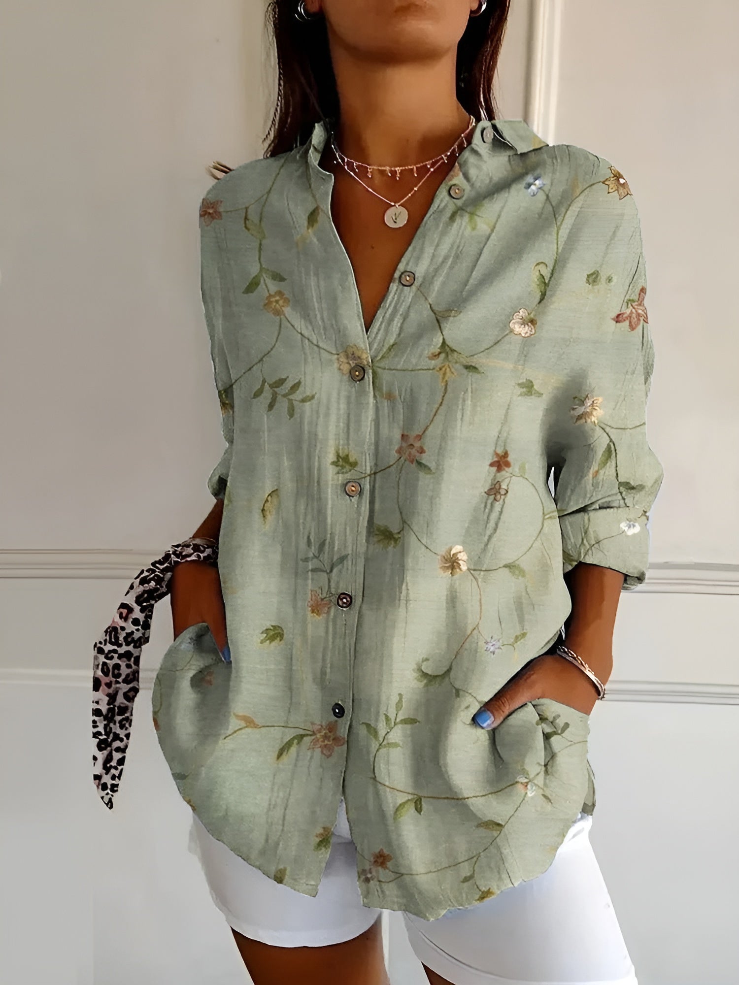 Kaitlyn™ | Chemisier floral fluido 1+1