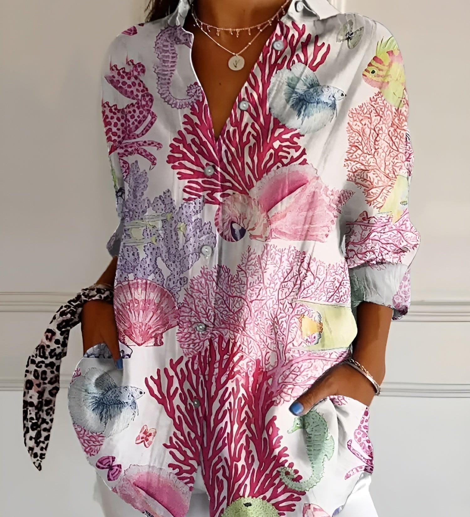 Kaitlyn™ | Chemisier floral fluido 1+1
