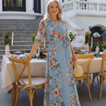 Laure | Vestido Maxi Floral Envolvente