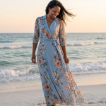 Laure | Vestido Maxi Floral Envolvente