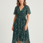 Chloé | Vestido Midi com Padrão Abstrato