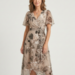 Chloé | Vestido Midi com Padrão Abstrato
